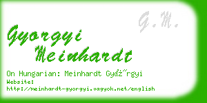 gyorgyi meinhardt business card